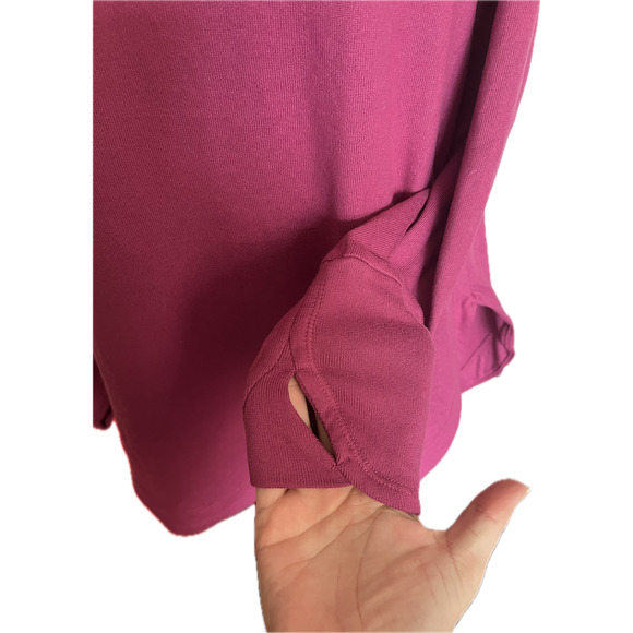 Member's Mark Favorite Super Soft Top wine red long sleeve sweater Medium - Picture 3 of 4
